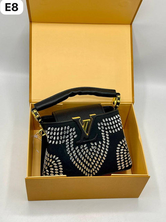 LO-UIS VUTTION Stoned Capucines Bag - LC