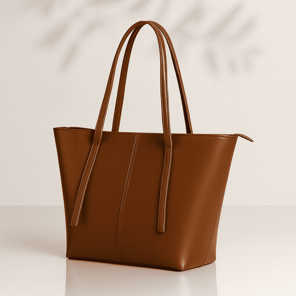 Levixa Classic Tote – Warm Caramel