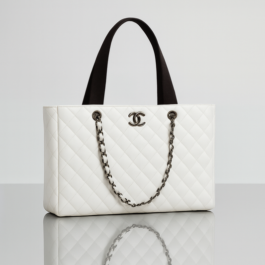 CHANL PARIS Tote – White
