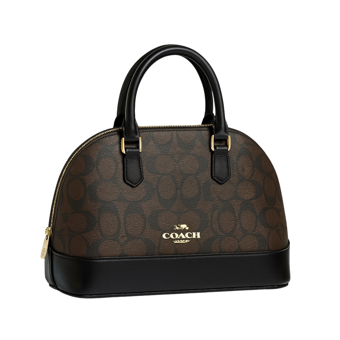 Coch Mini Bennett Satchel in Signature Canvas – Cocoa Mocha