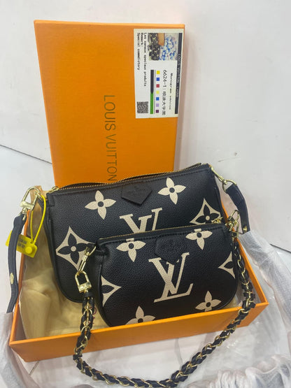 LOUÍS VUITON — Monogram Embroidered Pochette (AZ)