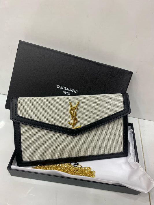 YS-L  UPTOWN POUCH Gray and Black