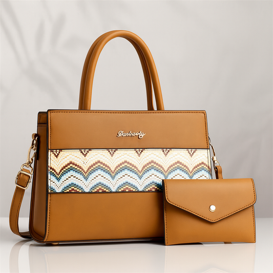 Levixa Chevron – Camel Tan