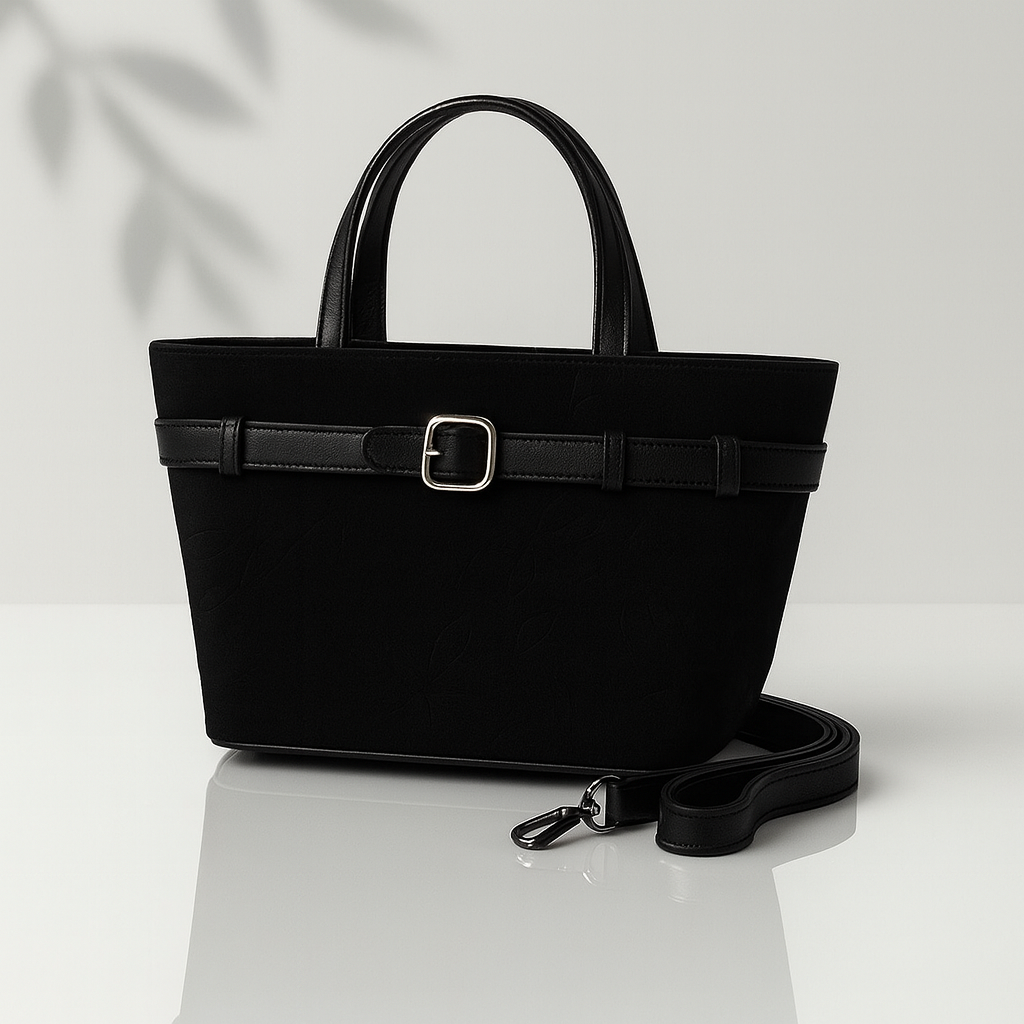 Levixa BuckleSatchel – Jet Black