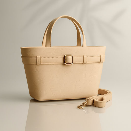 Levixa BuckleTote – Nude Blush