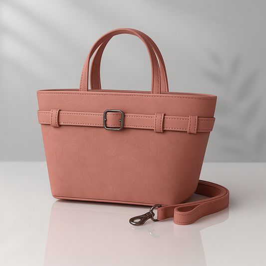 Levixa BuckleSatchel – Rosewood Pink