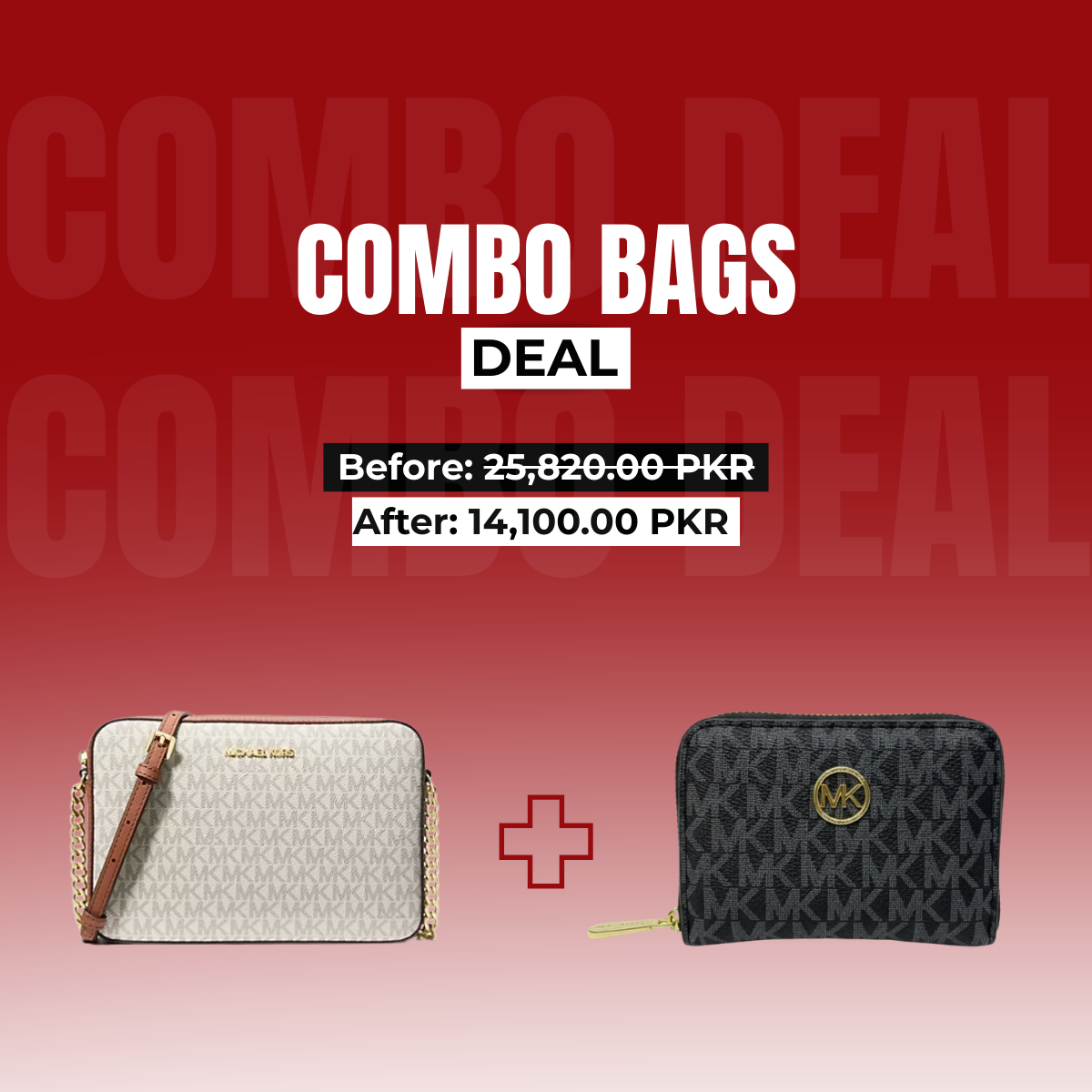 DEAL (Crossbody Bag + WALLET Black)