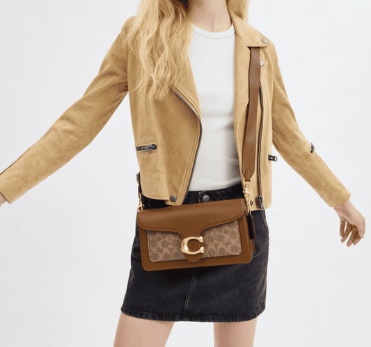 COCH TABBY 26 SH0ULDER BAG CAMEL BROWN)