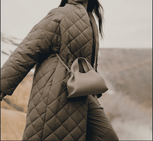 P0LENE Numéro Neuf Mini Edition Textured Ebon ( Taupe Beige )