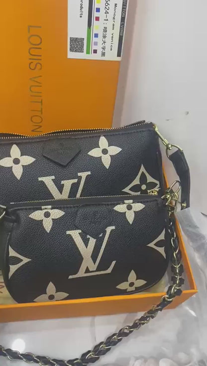 LOUÍS VUITON — Monogram Embroidered Pochette (AZ)